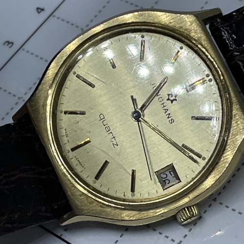 Herren Armbanduhr Junghans Quartz mit Datumsanzeige, Batterie neu A4 - Bild 16 von 17