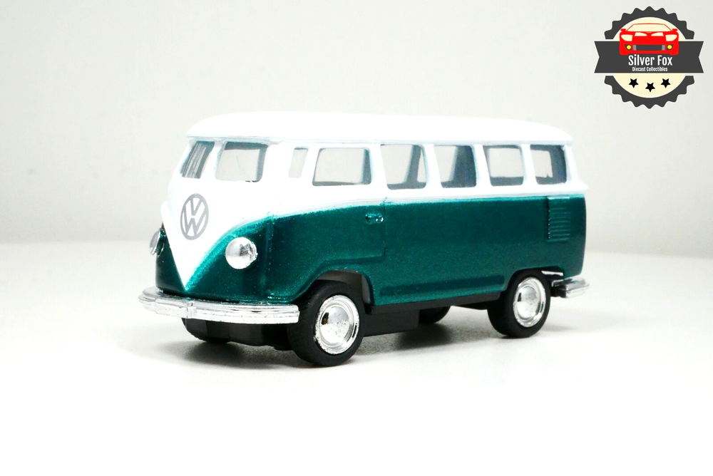 VOLKSWAGEN CLASSICAL BUS GREEN  RACING 1:64 SCALE DIECAST COLLECTOR MODEL CAR