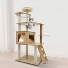 5-Tiers Cat Tree Tower Scratching Posts Cat Condo Trees for Large Cats Bed Toy