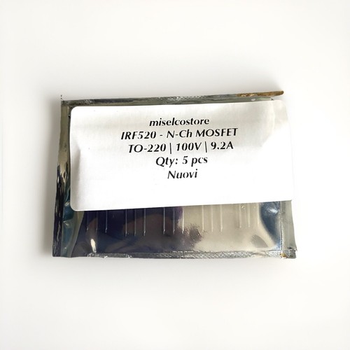 5x IRF520 MOSFET N-Channel TO-220 | IOR Original | NEU | 100V 9.2A - Bild 1 von 4