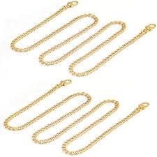 Gold Purse Chain, Shynek 2PCS Crossbody Chain Strap, Gold Belt Chain,