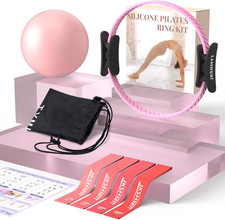 Pilates Ring Fitness Circle for Women, Pilates Equipment   14.5" Home Magic Exer