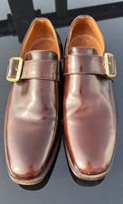 Church's Monkstrap Canon Shoes Mens Vintage Leather UK Size 10