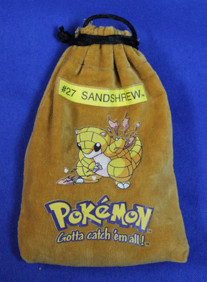 Pokemon 1998 Marbles + Sandshrew Marble Bag Lot of 10 Marbles