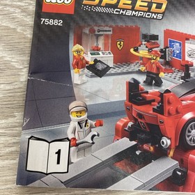LEGO Speed Champions Ferrari FXX K & Development Center 75882 Manuals 1 & 2 ONLY