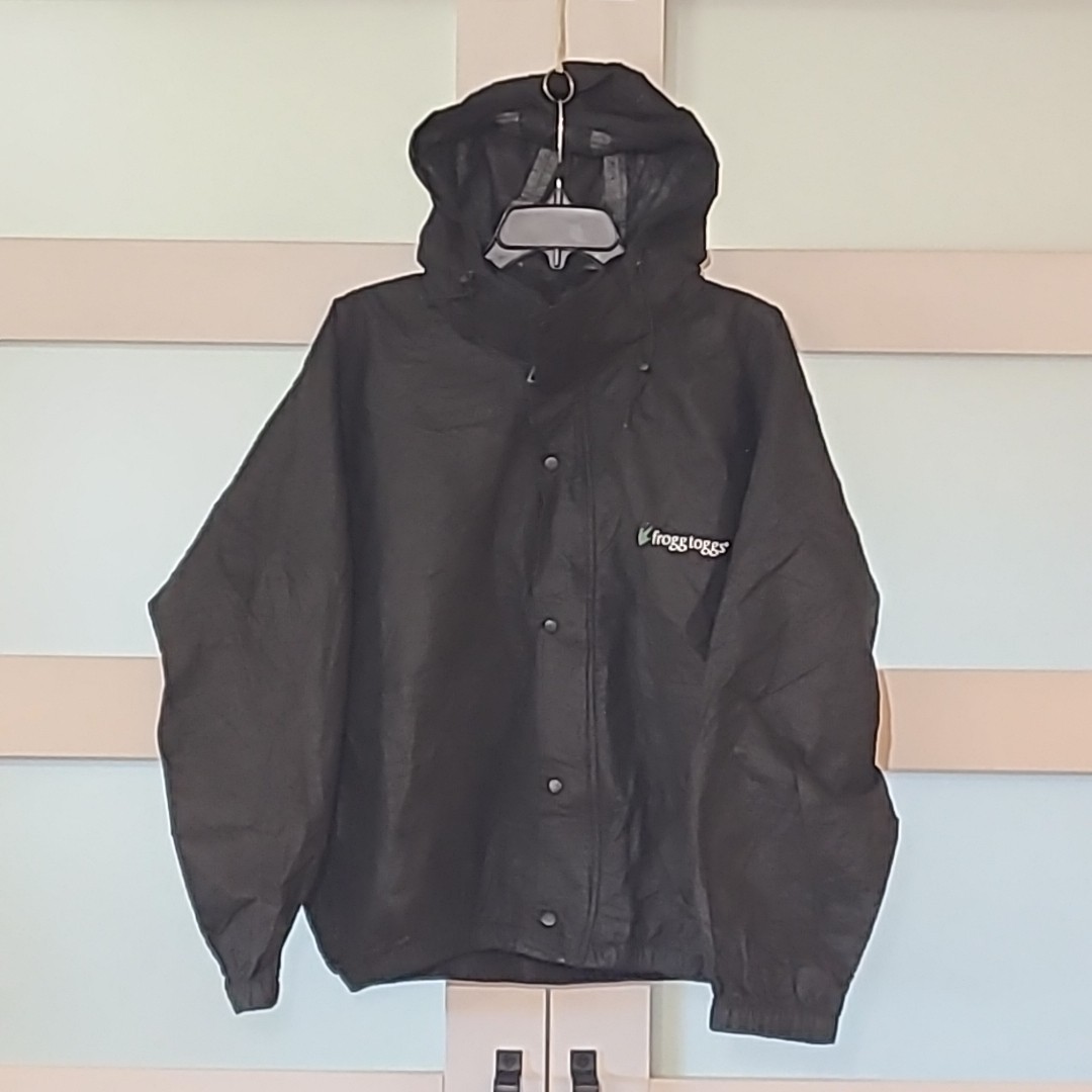 Frogg Toggs Mens Pro Action Jacket With Pockets Black PA6312