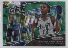 2022 Panini Prizm WNBA Get Hyped Green Ice Prizm Chiney Ogwumike #15 19fv