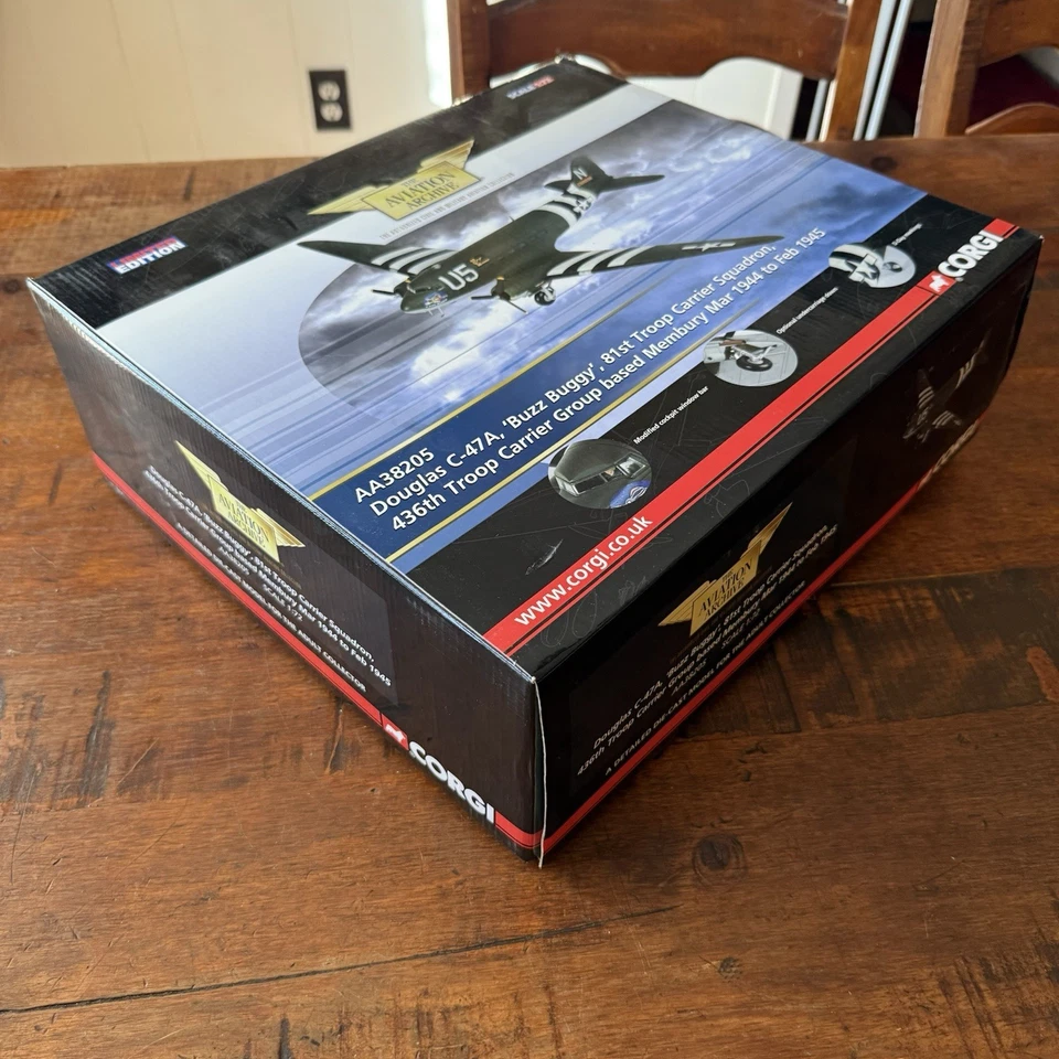 CORGI Aviation Archive Douglas C-47A Buzz Buggy AA38205 81st Troop Carrier - Image 2 of 4