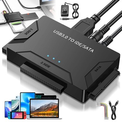Festplatte Adapter Stromkabel Adapter Max.6TB USB 3.0 Auf Zu SATA Für Festplatte