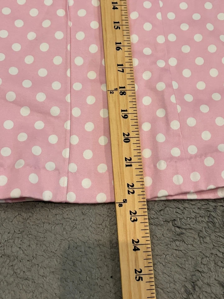 Gap Skirt Women’s Large Fit And Flare Knee Length Pink Polka Dot Pleated Foto 4 de 4