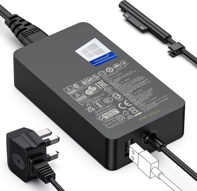65W Surface Pro Ladegerät 15V 4A für Pro 3-12 Laptop 1-7 Book Go Studio UK Adapter