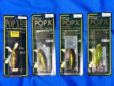 Megabass POP X 4 Piece Set Topwater Lures New Unopened Rare Collectible