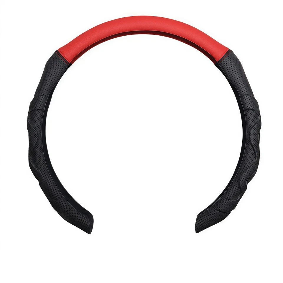 For Chevrolet Luxury Leather Car Steering Wheel Cover 15" Breathable Non-Slip - Image 2 of 4