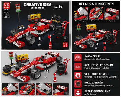 Mould King Creative Idea No. F3 10035 Steckbausteine 1603+ Teile 14+