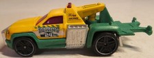 2012 Hot Wheels Hw City Works Repo Duty Yellow Green Black Spoke Loose Truck Toy 2012 Hot Wheels Hw City Works Repo Duty Yellow Green Black Spoke Loose Truck Toy