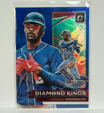 2022 Donruss Optic Baseball Byron Buxton Diamond Kings #10 Blue PRIZM /75