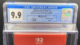 Mario Kart World CGC 9.9 A++ Graded Nintendo Switch 2 Factory Sealed First Print