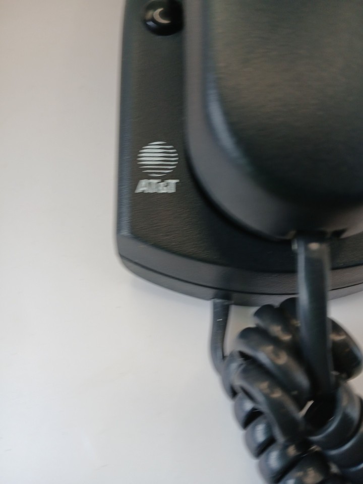 VTG 1990s AT&T Design Line Touch Tone Telephone Desk Wall Corded BLACK ...