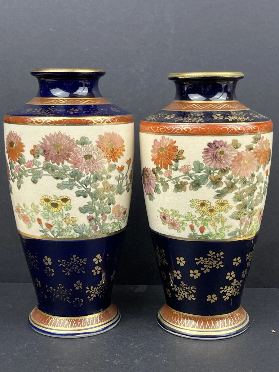 陶瓷古董原始1850-1899 年日本花瓶| eBay