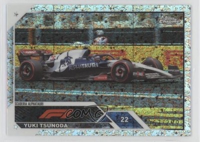 2023 Chrome Formula 1 F1 Drivers Mini-Diamond Refractor 67/299 Yuki Tsunoda 12a6