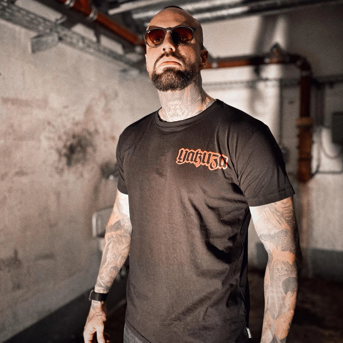 Ropa Vikinga Camiseta Para Hombre YAKUZA - 3711_negro Sudadera Goku