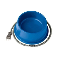 Farm Innovators 1 Quart Plastic Heated Pet Bowl with Anti Chew Cord and 25 Wa...