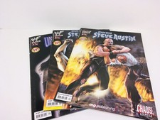 3x WWF Wrestling Comics Dark Horse Undertaker Stone Cold German 2000 Chaos