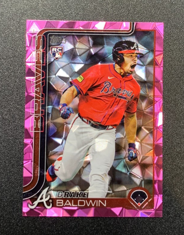2025 Topps Update #US87 Drake Baldwin Pink Diamante Parallel Rookie RC
