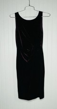 Calvin Klein Purple Velvet Twist Front Sleeveless Dress 4