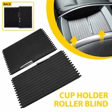 Front Holder Console Cup Roller Kit Blind Cover For BMW X5 X6 E70 E71 2008-2014