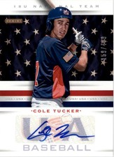 2013 USA Baseball 18U National Team Signatures #20 Cole Tucker Auto /499 - BB