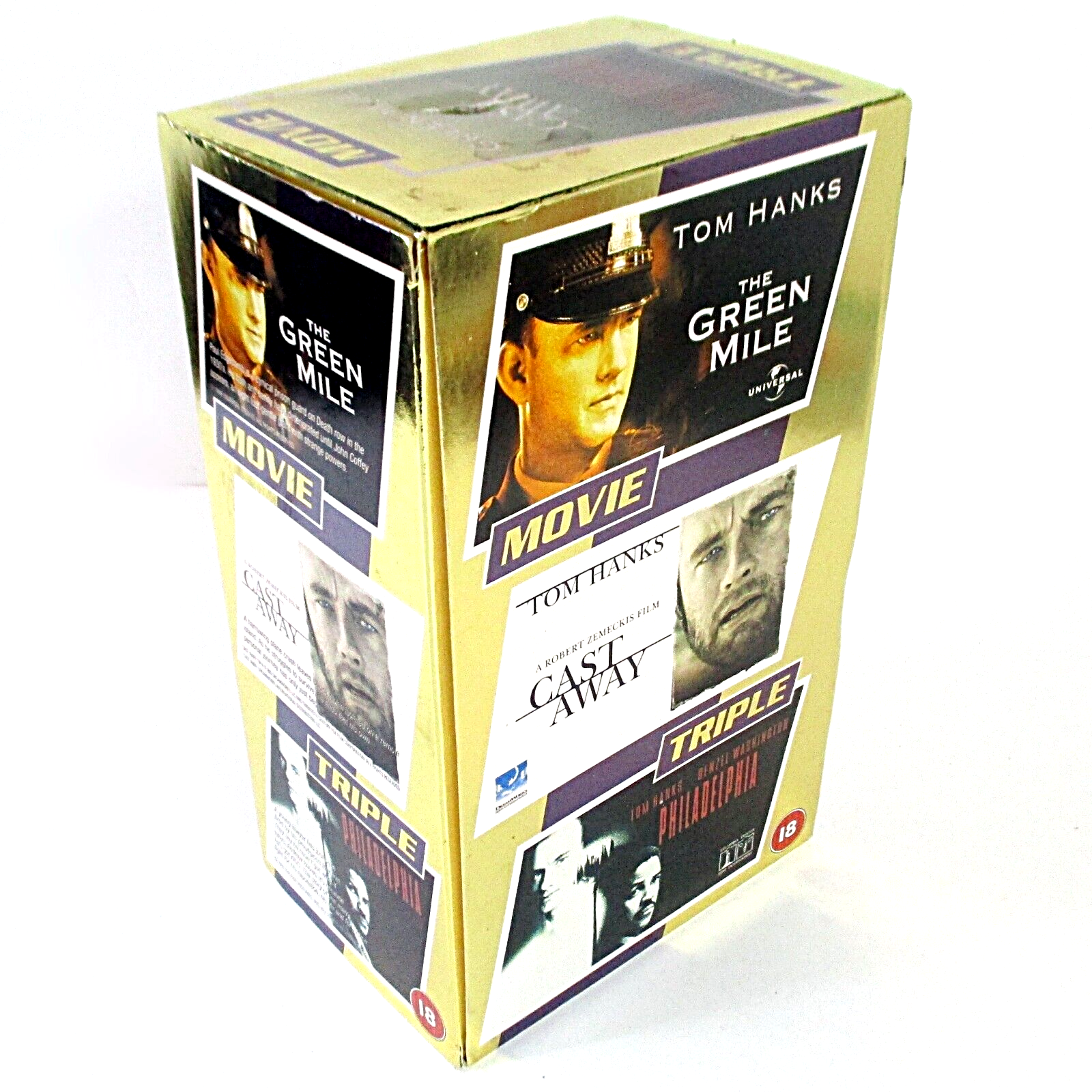 Tom Hanks Movie Triple (3 x VHS Cassette Boxset, 2002 Universal) PAL - Tested