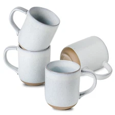 Coffee Mugs Set of 4,Ceramic 13 OZ Coffee Mugs with Big Handle,Stoneware Larg...
