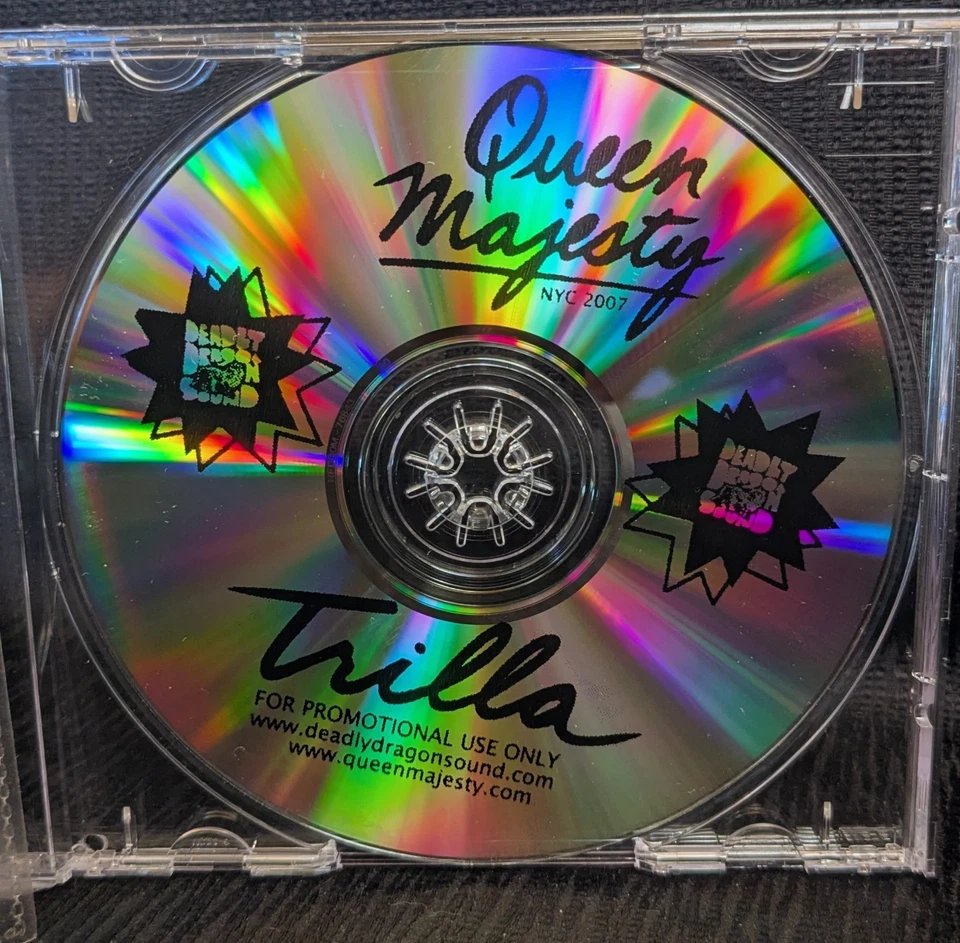Queen Majesty Trilla Promo Mix CDr 2007 NYC 2007 Reggae Jamaican Dancehall Cover Foto 4 de 4