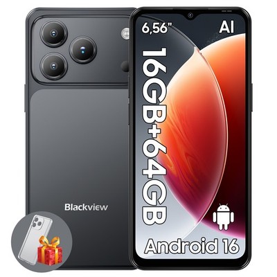 Blackview WAVE 7C AI Smartphone 16GB+64GB 6,56'' Android 16 Dual SIM Handy 32MP