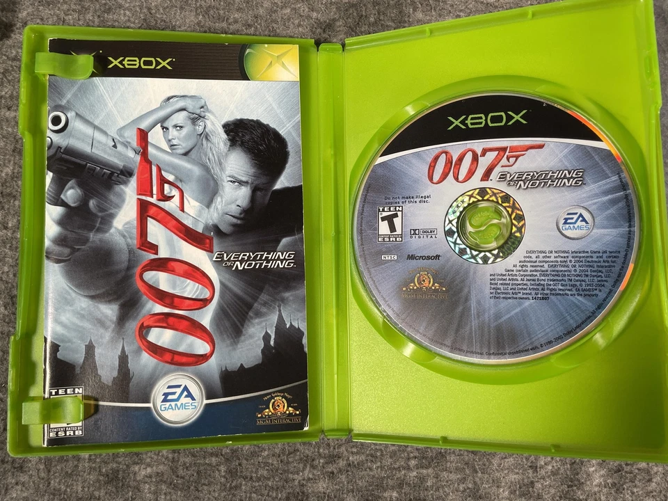 007 Everything or Nothing Microsoft Xbox Game Complete w/ Manual NTSC - Image 3 of 4