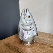 Vintage Royale Stratford Rainbow Trout Fish Hunting Stirrup Cup Hand Painted 