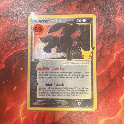 Nintendo Umbreon Star 17/17 POP Series 5 Holo Rare Star English 2007