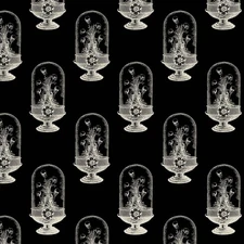 Michael Miller - Boo-Tiful - The Bell Jar - Black, Fabric by the Yard