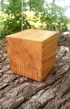 1) 5"×5"×5" Red Oak Turning Blanks Thick wood block.Salad Vase Bowl Carving