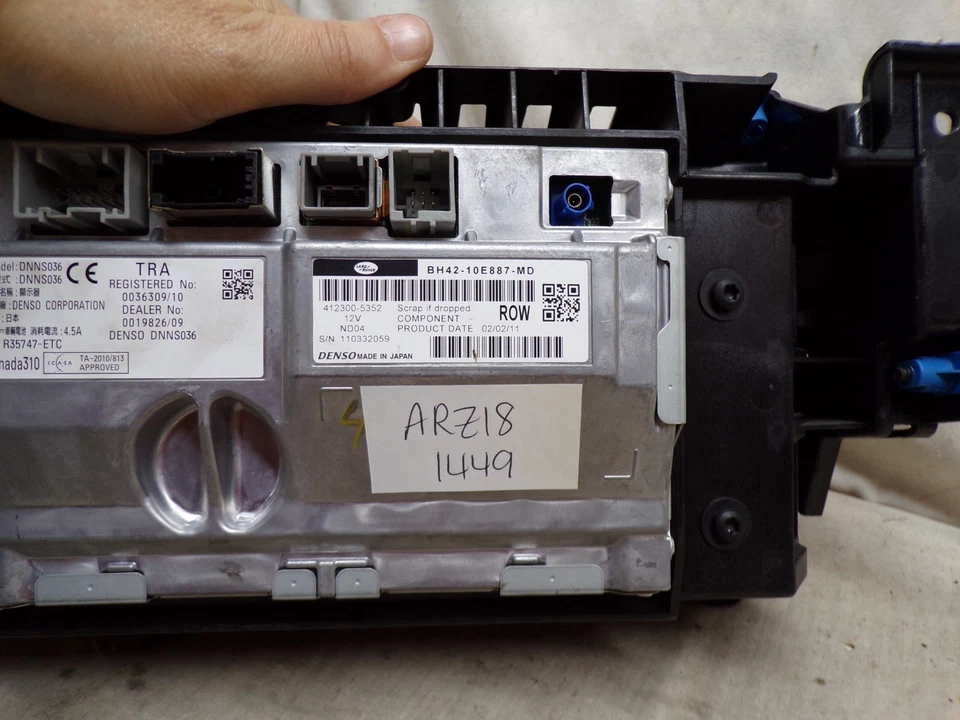 10 11 12 RANGE ROVER HSE L322 GPs Navegación Pantalla Táctil BH42-10E887-MD ARZ18 Foto 3 de 4