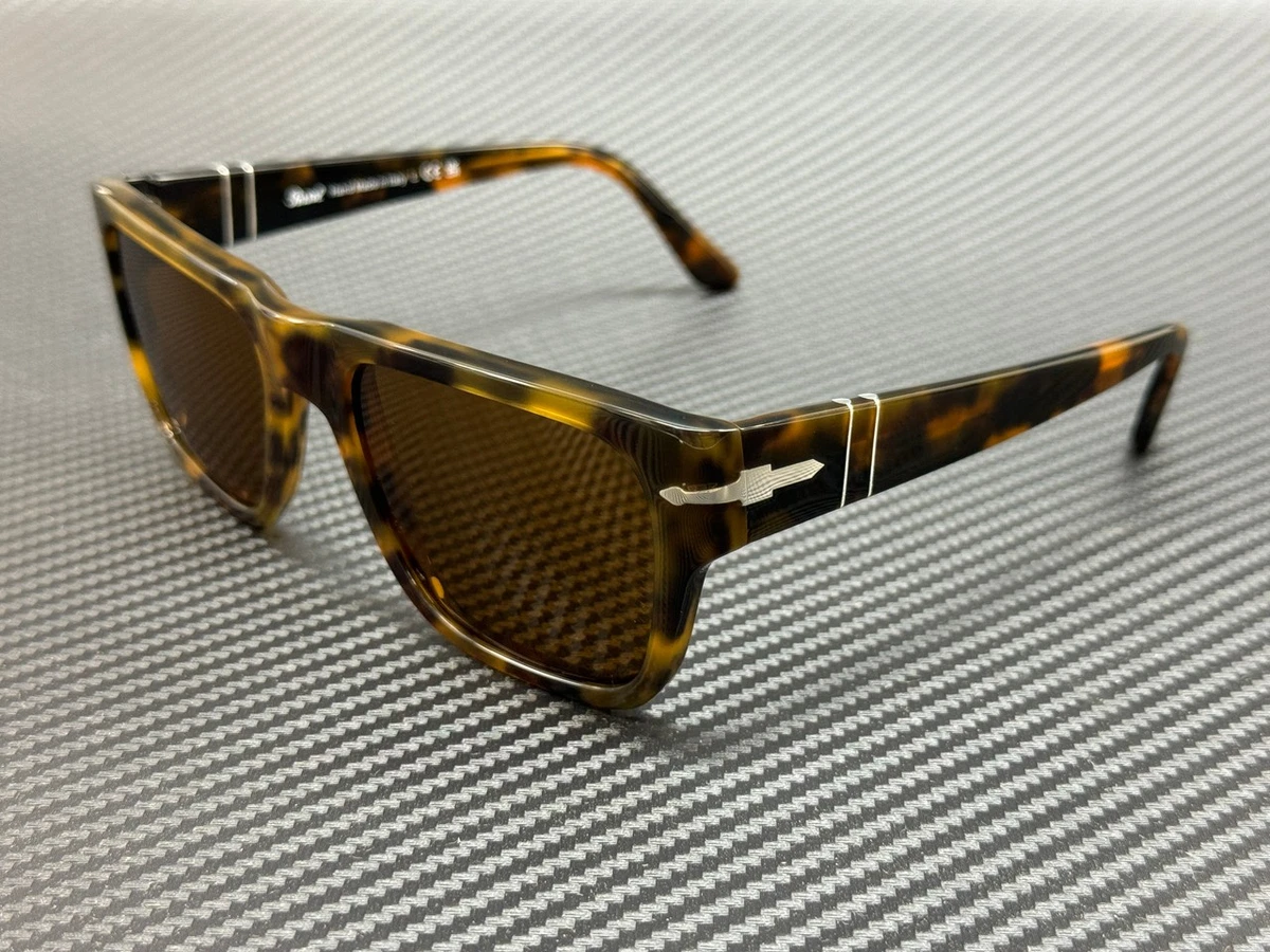 PERSOL PO3348S 121033 Havana Brown Unisex 57 mm Sunglasses