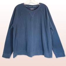 Marc New York Soft Crewneck Sweatshirt Dusty Navy Woman  s XXL