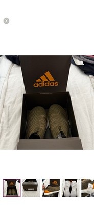 adidas Nemeziz 19.1 FG Olive Orange Striped Men's Athletic Sneaker F34408