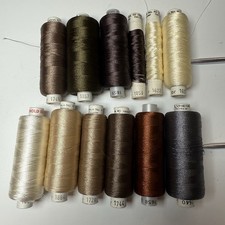 Madeira  Sulky Embroidery Thread Neutral Colors Lot Of 10 Spools Earthy Natural