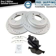 Rear Ceramic Brake Pad & Performance Rotor Kit for 328i 328xi X1