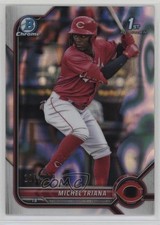 2022 Bowman Chrome Prospects Lava Refractor 122/399 Michel Triana #BCP-75 12yh