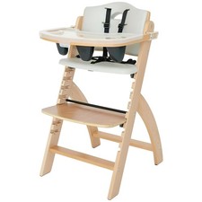 Beyond Junior Wooden High Chair with Tray - Adjustable and Convertible High C...