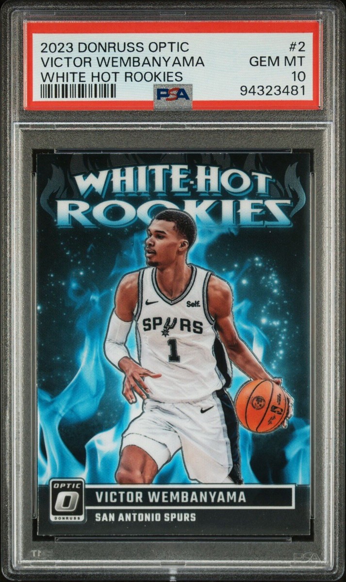 2023-24 Donruss Optic Victor Wembanyama White Hot Rookies #2 PSA 