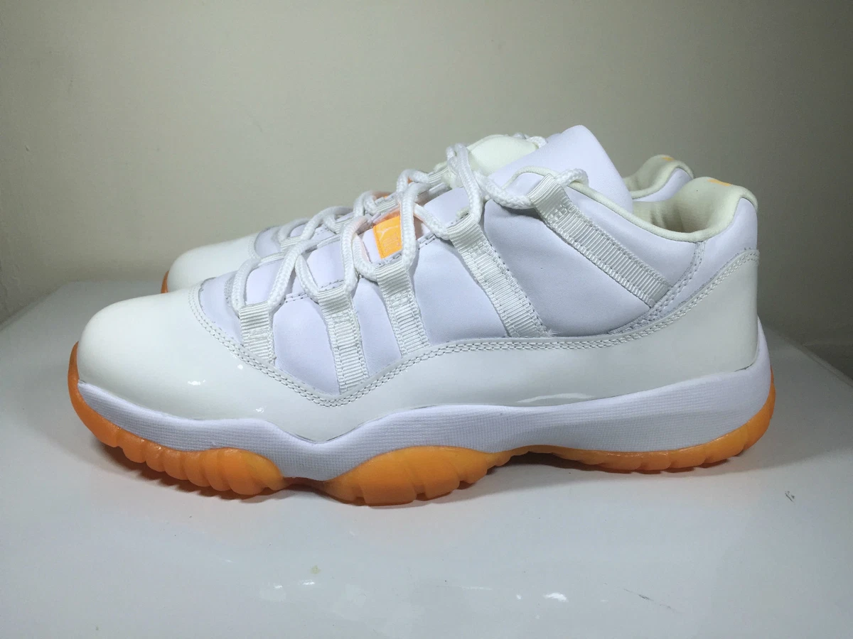 2001 WMNS Air Jordan XI 11 Low white/citrus Sz 12 DS 833001 181 29cm rare vi iii